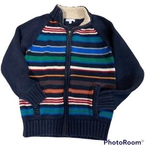 Boys Gap Navy Striped Cardigan sz.Small